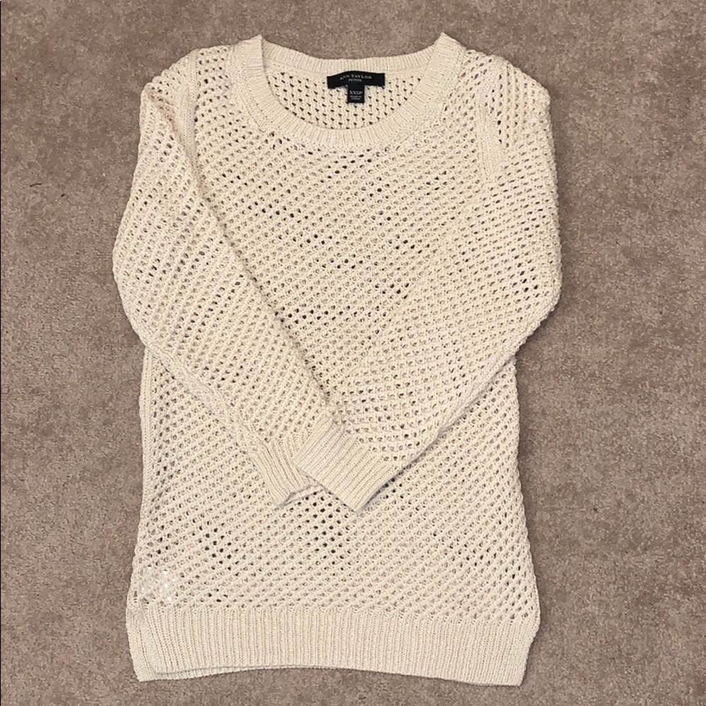 Ann Taylor Petite Soft Knit Sweater XXS